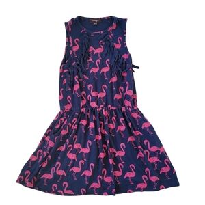 Imoga Navy Blue Flamingo Dress